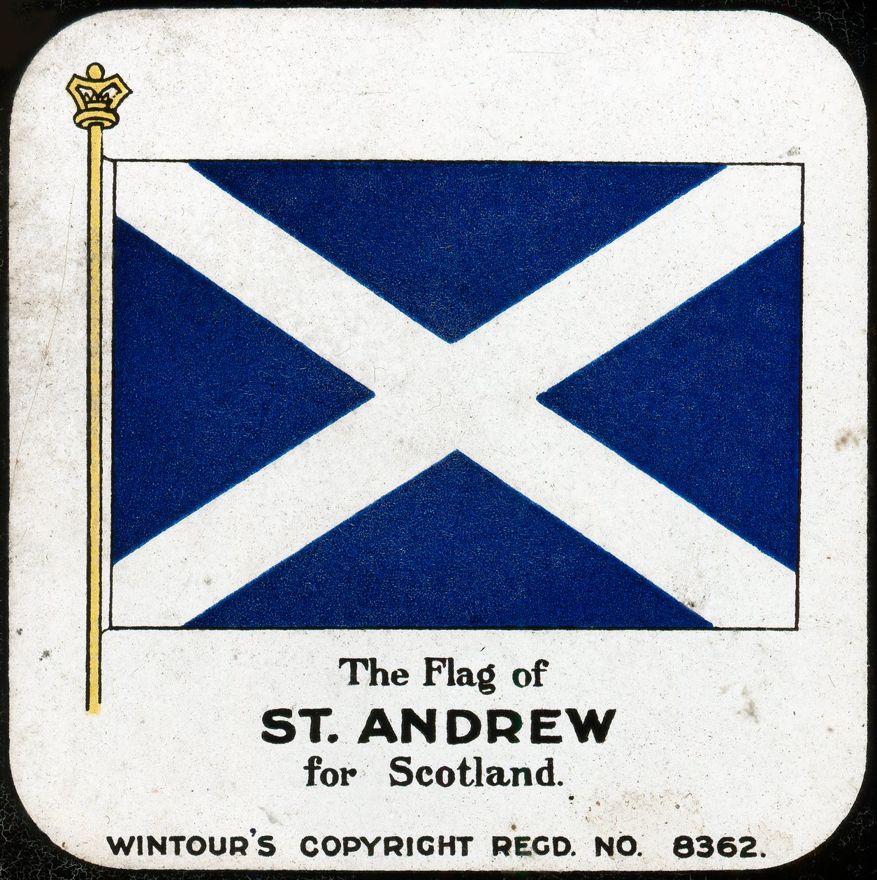 St Andrews flagg for Skottland, ca 1910-tallet av Unbekannt
