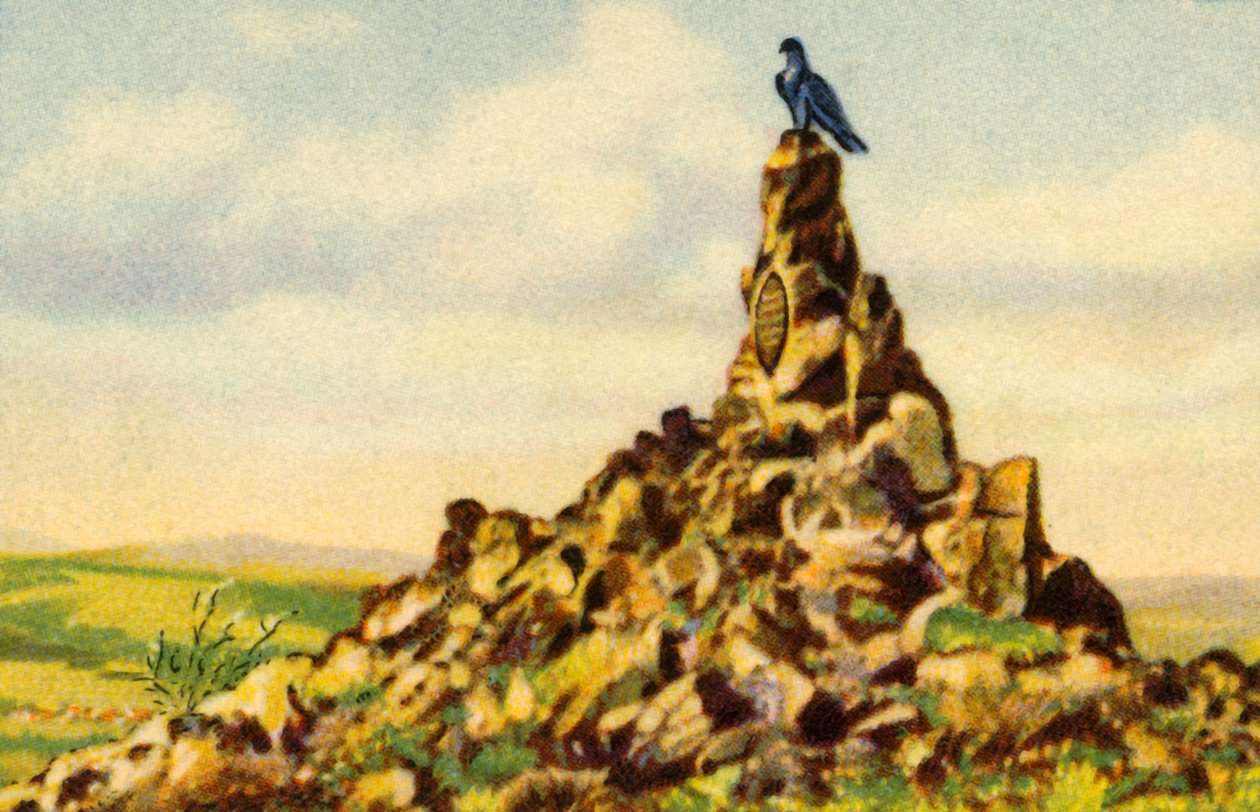 Fliegerdenkmal, monument på Wasserkuppe, Hessen, Tyskland, 1932. av Unbekannt