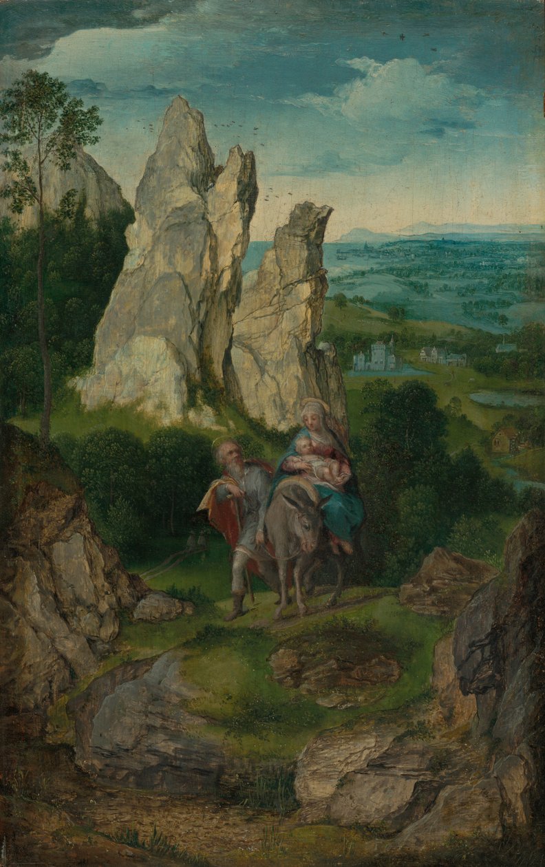 Flukten til Egypt, ca. 15501575. av Unbekannt