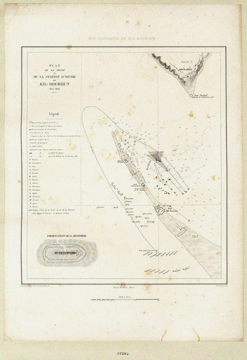 De flytende batteriene ved beleiringen av Kinburn 1855-1856, 1856 av Unbekannt