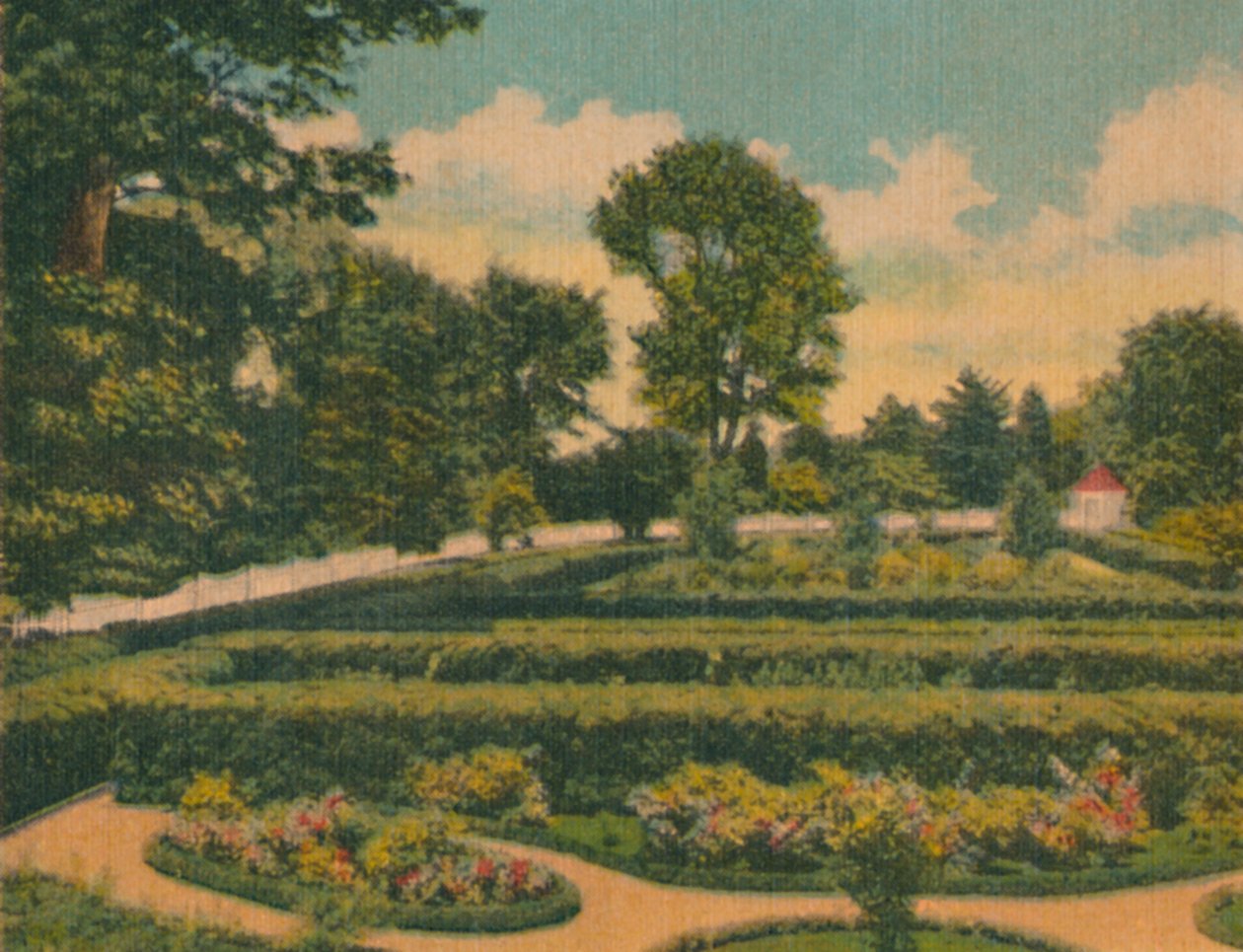 Blomsterhagen, utsikt over vestenden, 1946 av Unbekannt