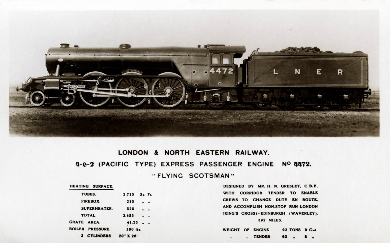 The Flying Scotsman damplokomotiv, 1900-tallet av Unbekannt