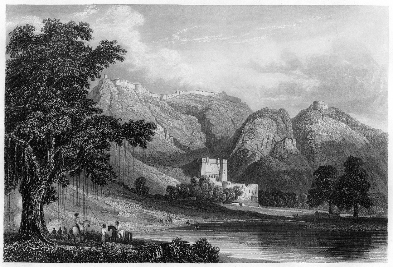 Festningen til Bowrie, Rajpootana, India, c1860 av Unbekannt