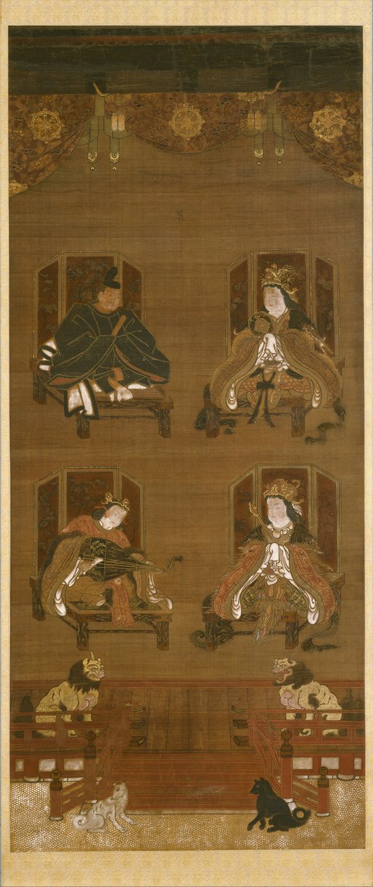 The Four Deities of Koyasan Temple Complex, sent på 1300-tallet. av Unbekannt