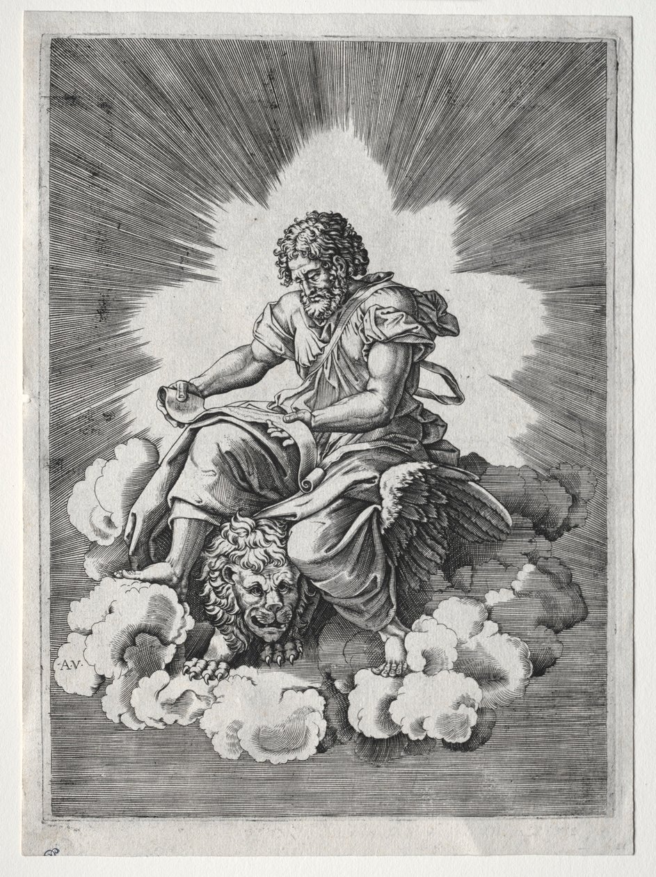 De fire evangelistene: St. Markus, ca. 1518. av Unbekannt