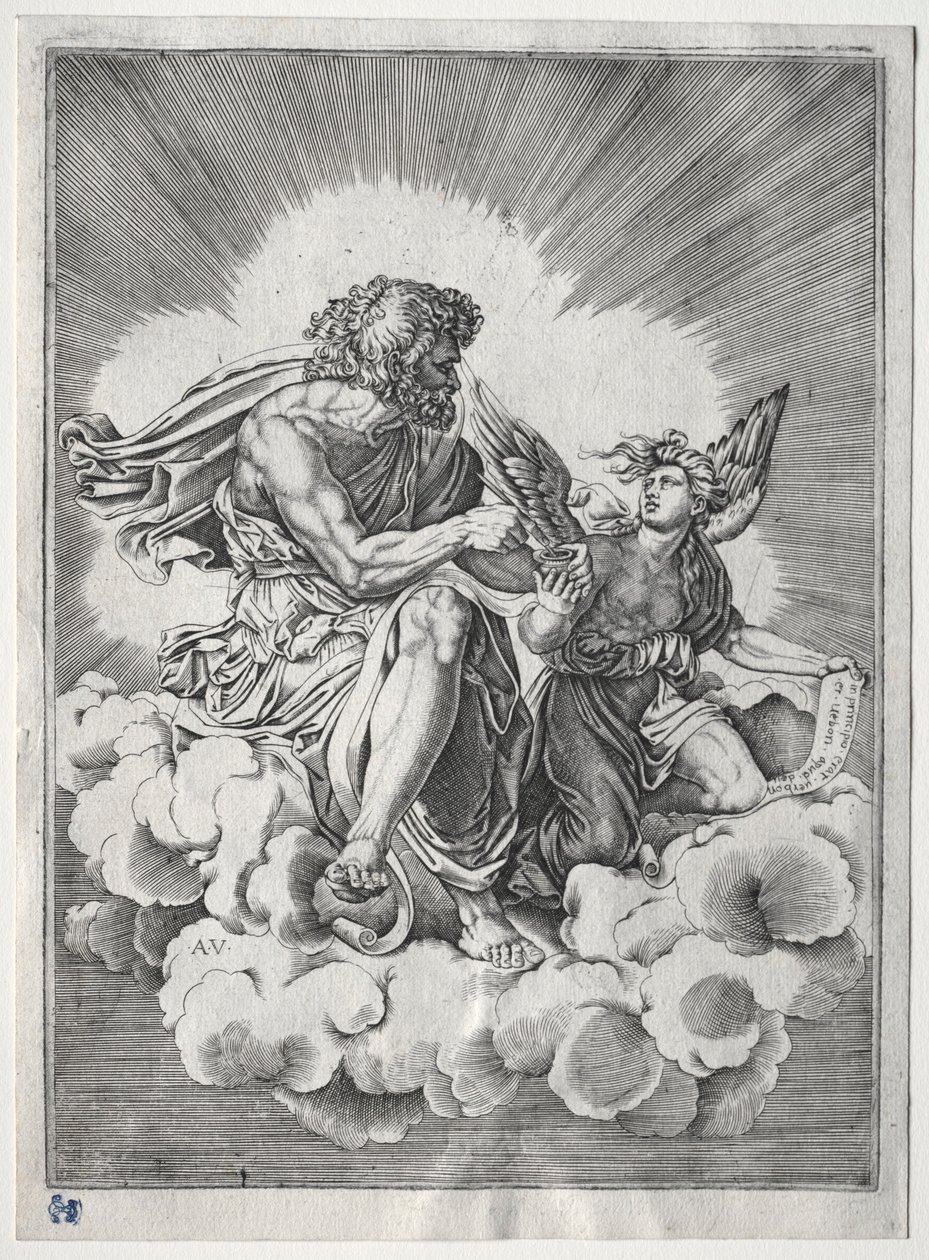 De fire evangelistene: St. Matteus, ca. 1518. av Unbekannt