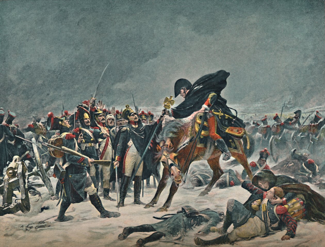 Den fjortende av linjen ved Eylau, februar 1807, 1896. av Unbekannt