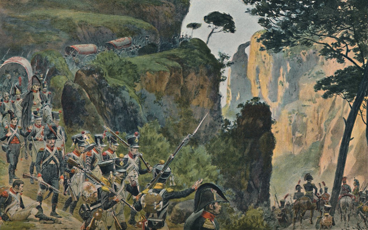 Den franske hæren i fjellene i Portugal, 1896 av Unbekannt