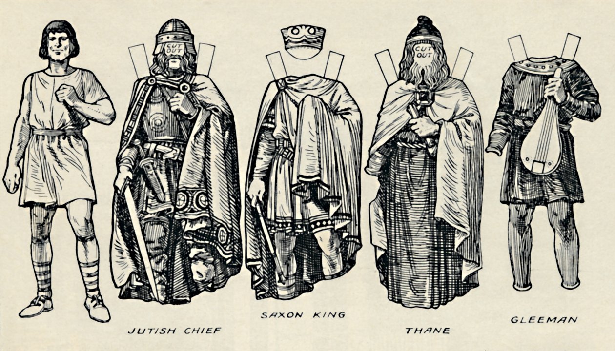 The Gallery of British Costume: How The People Dressed in Anglo-Saxon Times, c1934 av Unbekannt