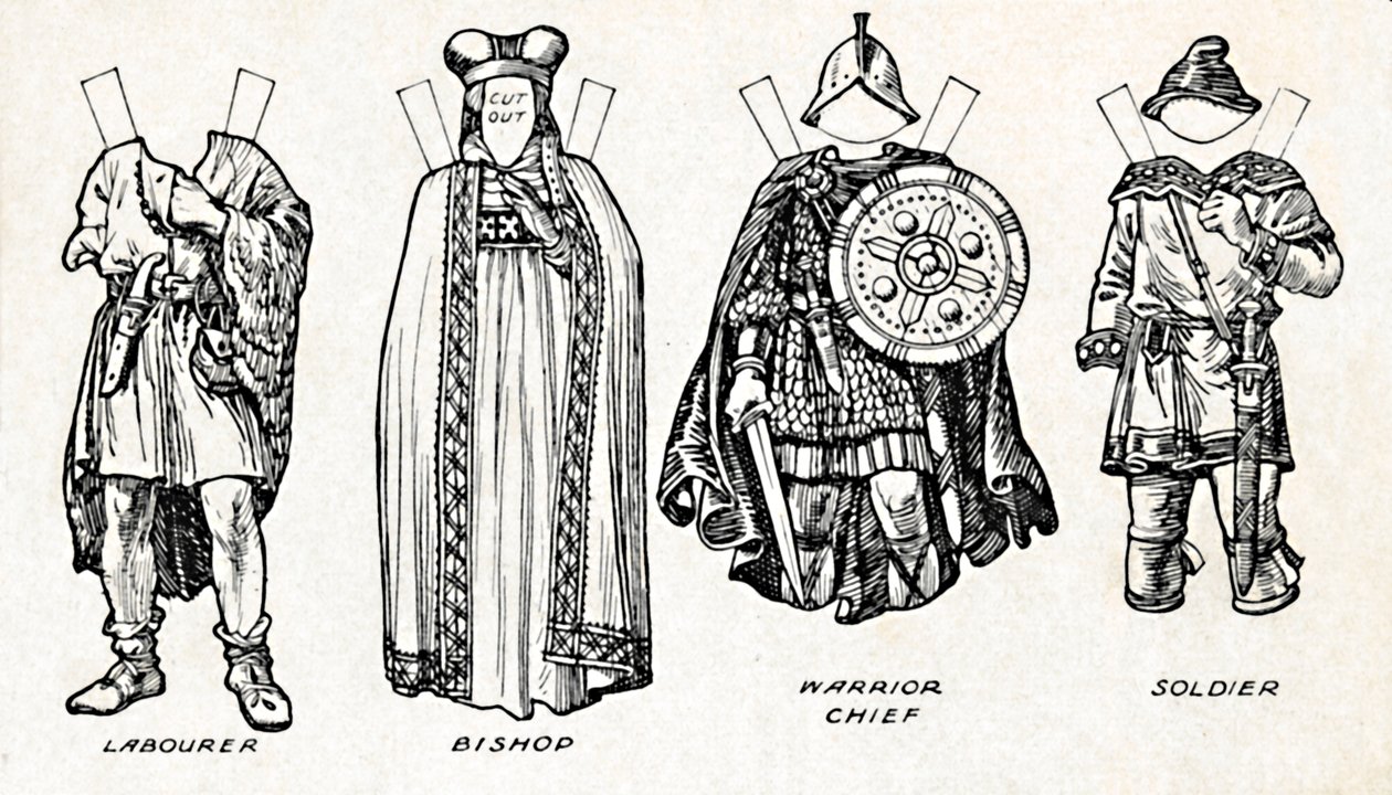 The Gallery of British Costume: How The People Dressed in Anglo-Saxon Times, c1934 av Unbekannt