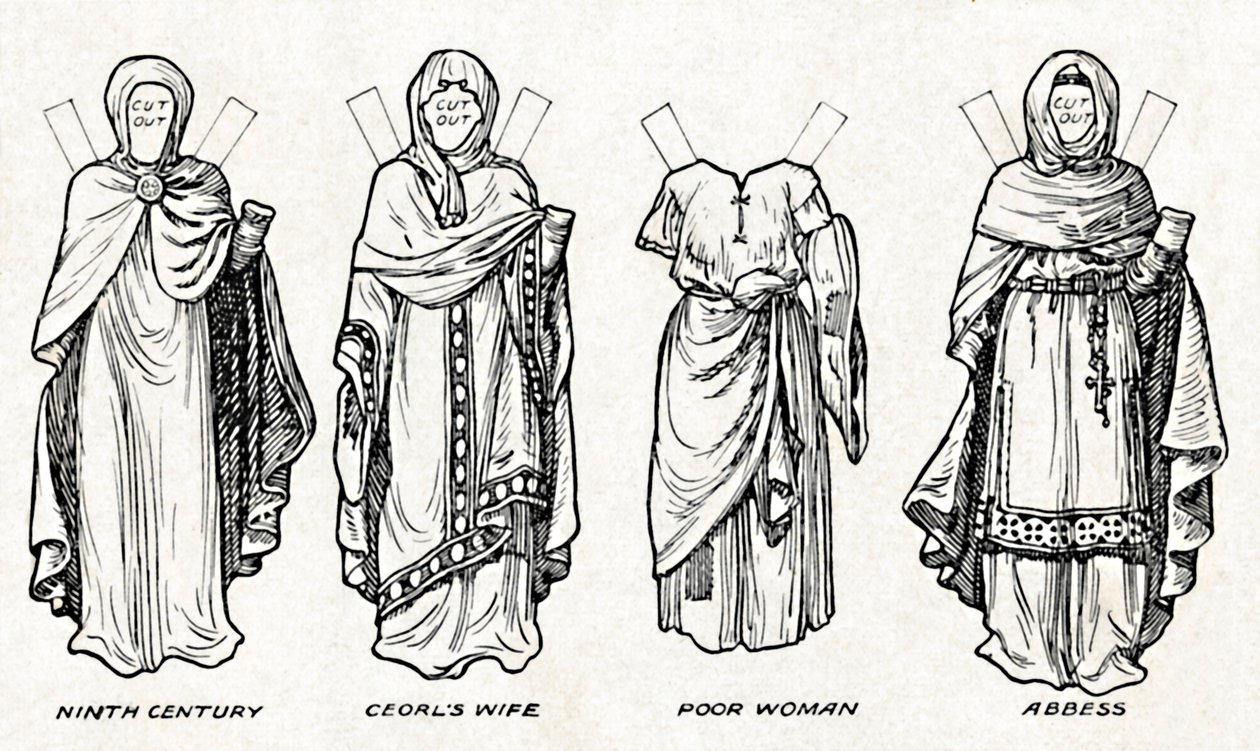 The Gallery of British Costume: How The People Dressed in Anglo-Saxon Times, c1934 av Unbekannt
