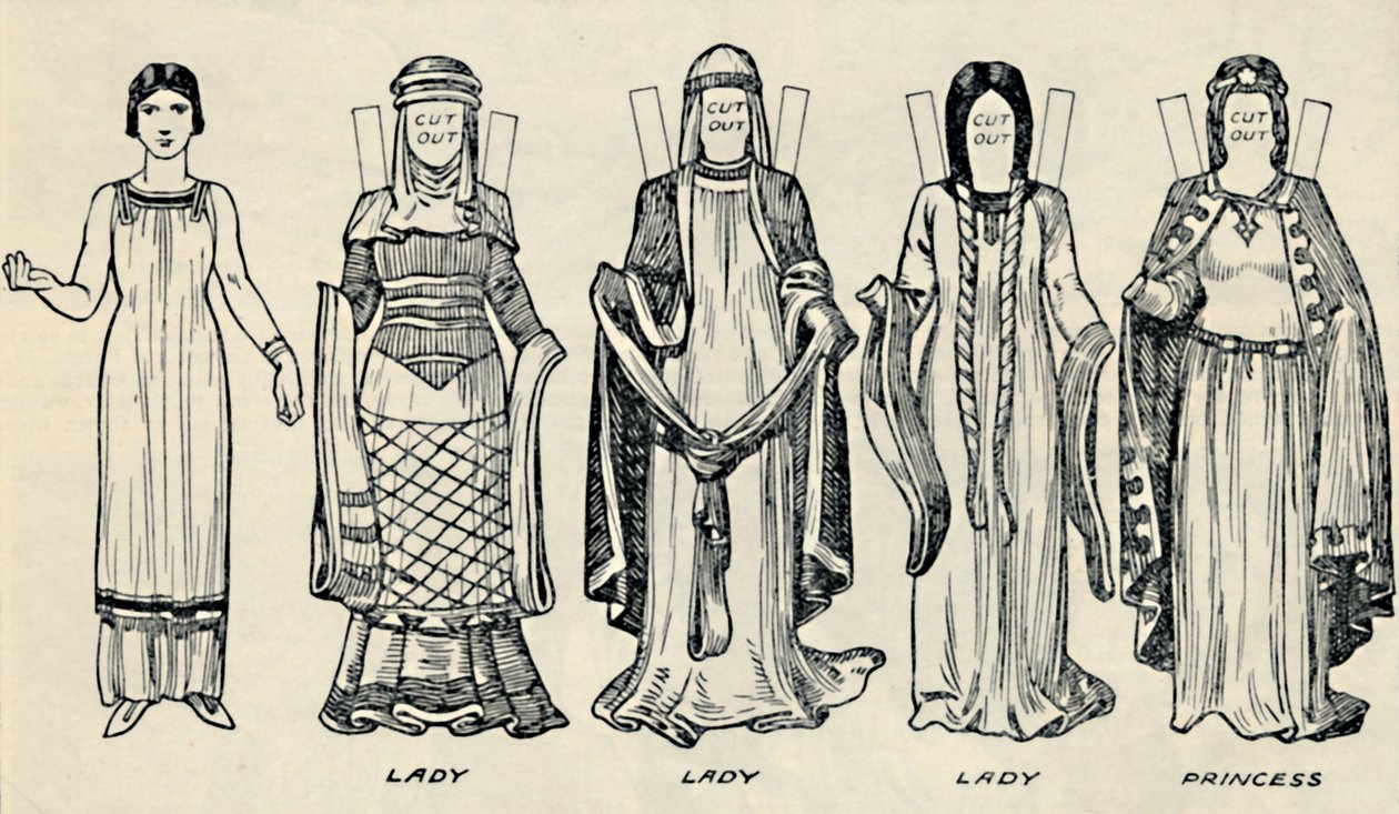 The Gallery of British Costume: The Dress People Wore i Norman Times, c1934 av Unbekannt
