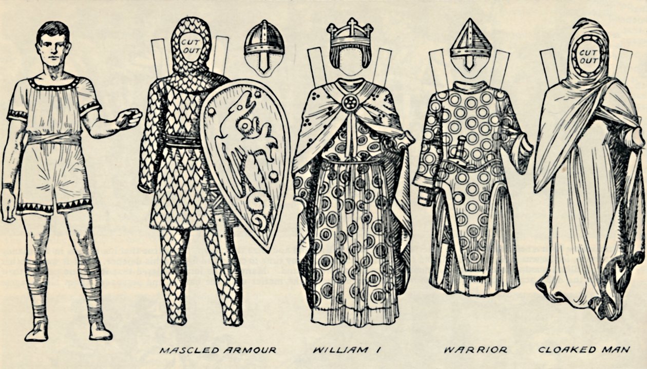 The Gallery of British Costume: The Dress People Wore i Norman Times, c1934 av Unbekannt