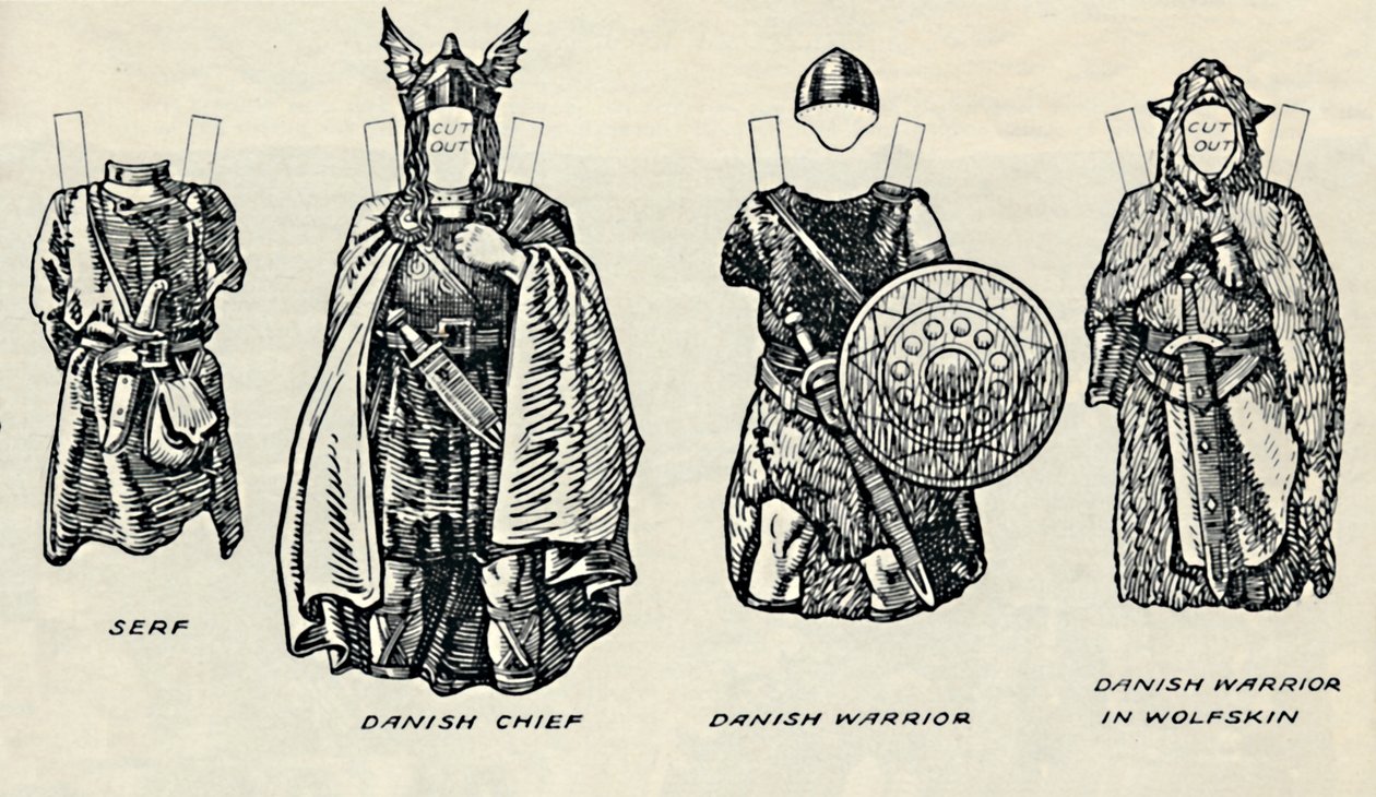 The Gallery of British Costume: The Dress of Danes & Later Anglo-Saxons, c1934 av Unbekannt