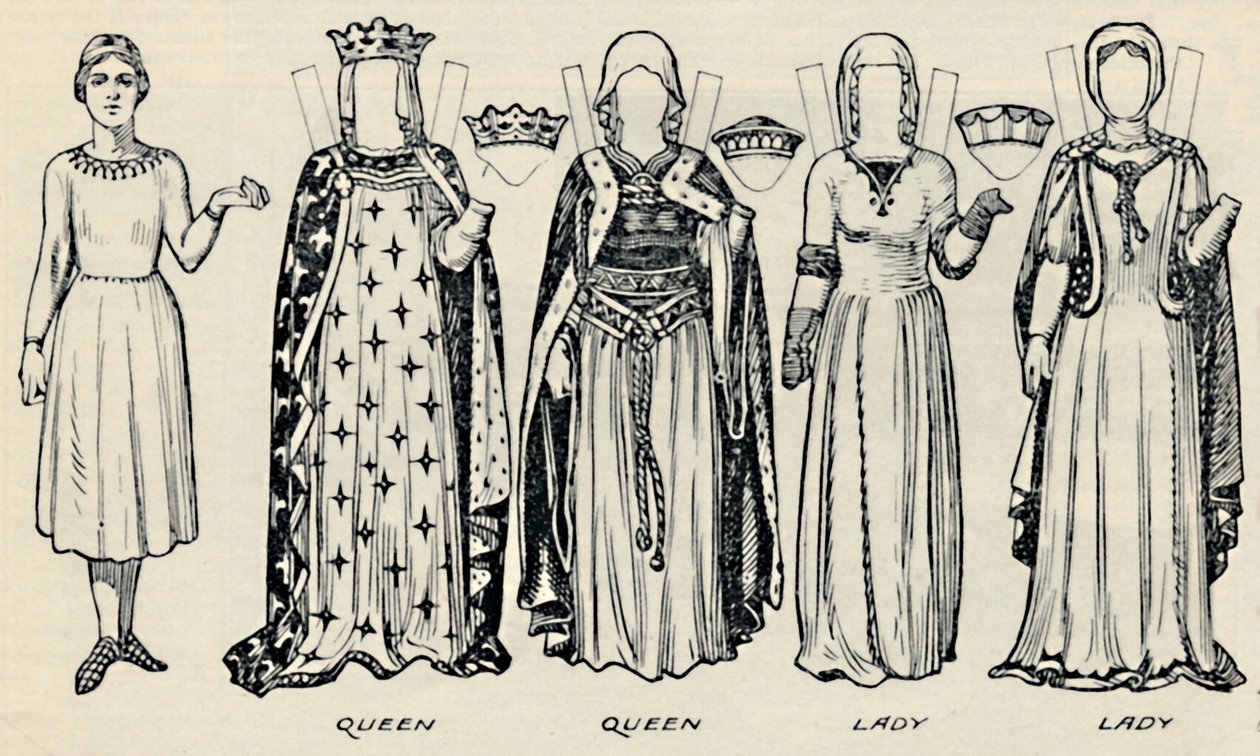 The Gallery of British Costume: What Men and Women Wear In Henry IIIs Time, c1934 av Unbekannt
