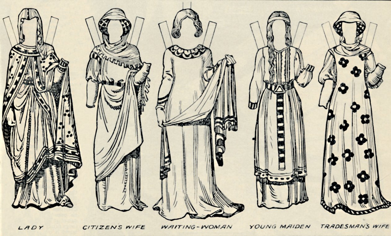 The Gallery of British Costume: What Men and Women Wear In Henry IIIs Time, c1934 av Unbekannt
