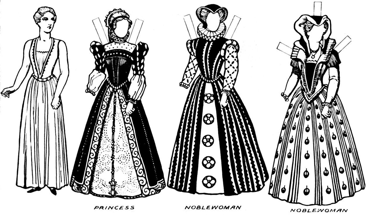 The Gallery of Costume: Kjoler slitt i dagene da dronning Mary regjerte, c1934 av Unbekannt