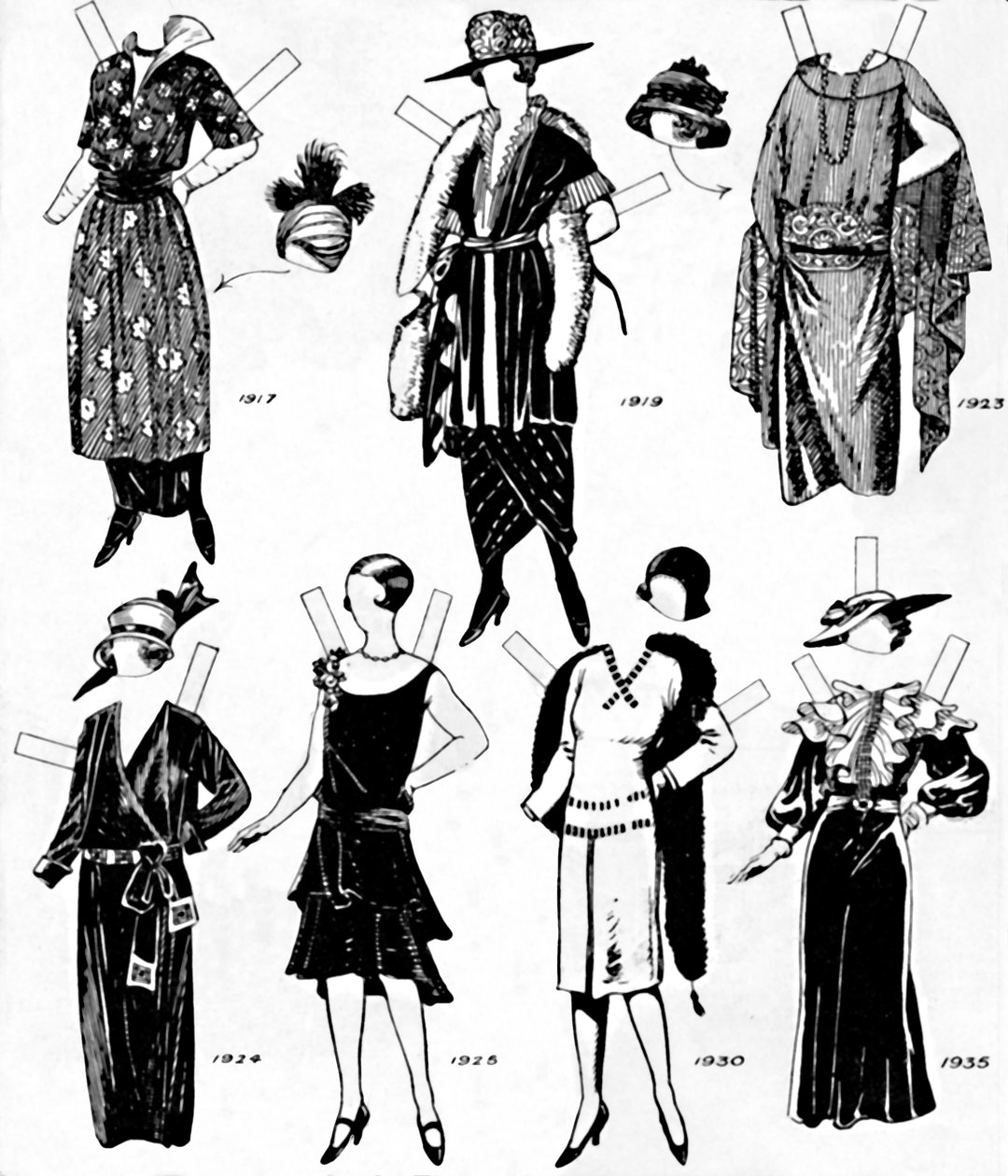 The Gallery of Historic Costume: Kjoler båret i løpet av det tjuende århundre, c1934 av Unbekannt