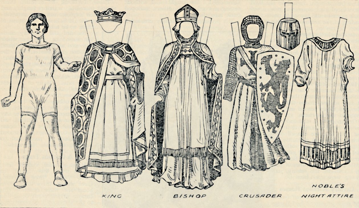 The Gallery of Historic Costume: The Dresses Worn in the Days of Richard I, c1934 av Unbekannt