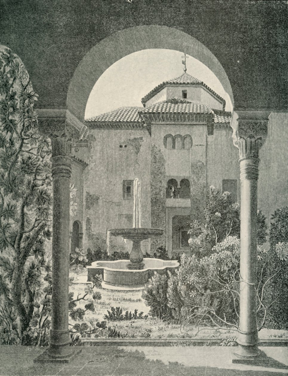 The Garden of Lindaraja., 1800-tallet, 1907. av Unbekannt