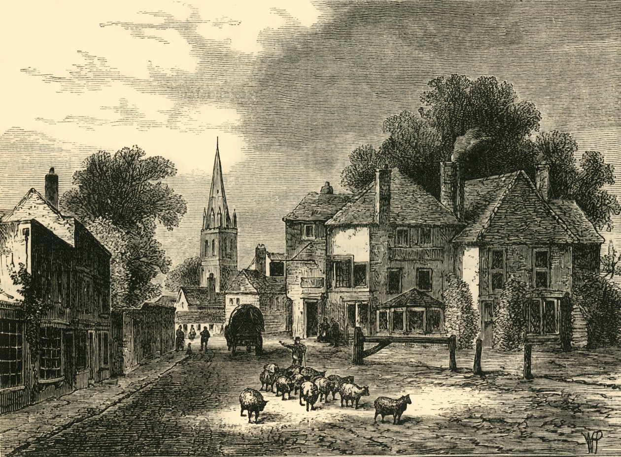 The Gate-House, Highgate, i 1820, c1876. av Unbekannt