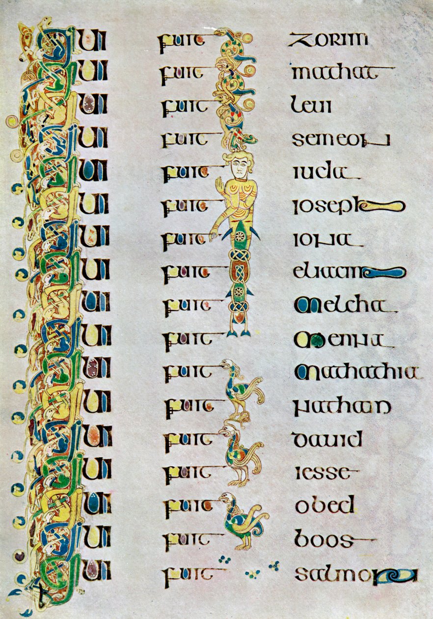 The Genealogy of Christ, 800 AD, 20. århundre av Unbekannt