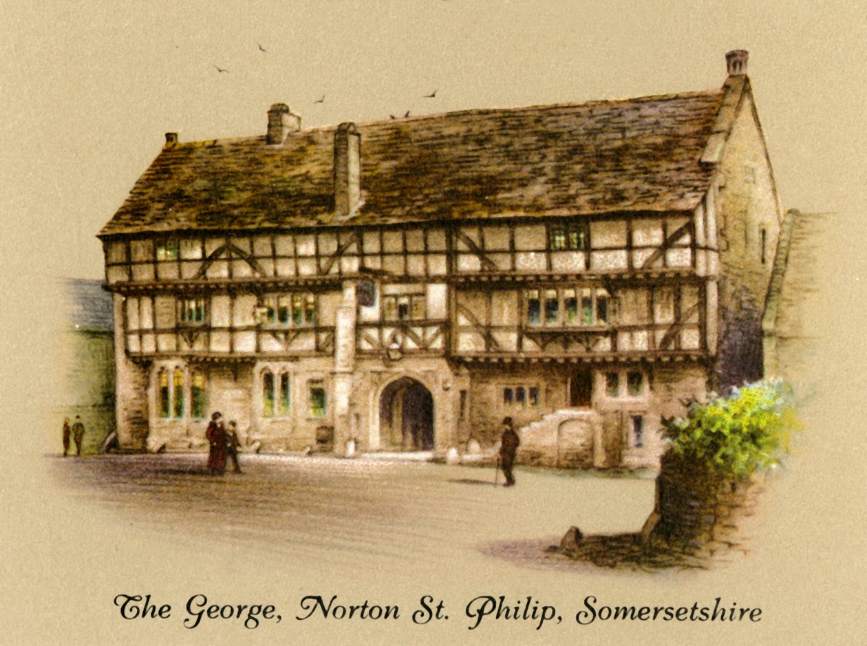 The George, Norton St. Philip, Somersetshire, 1936. av Unbekannt