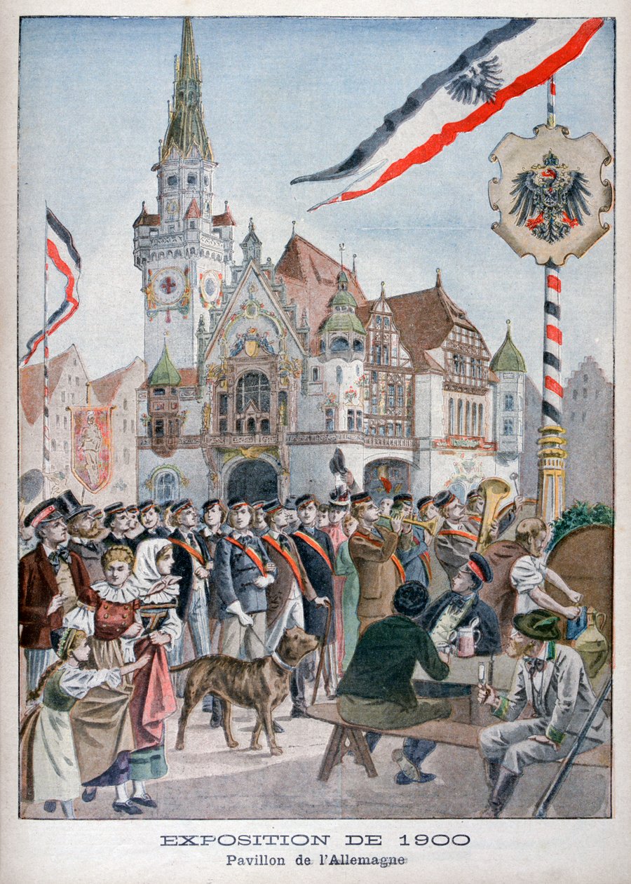 Den tyske paviljongen på verdensutstillingen i 1900, Paris, 1900 av Unbekannt