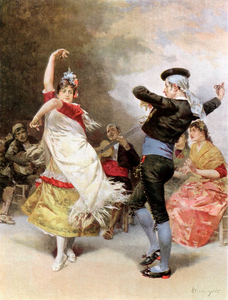 Gitanas i Granada, 1889 av Unbekannt