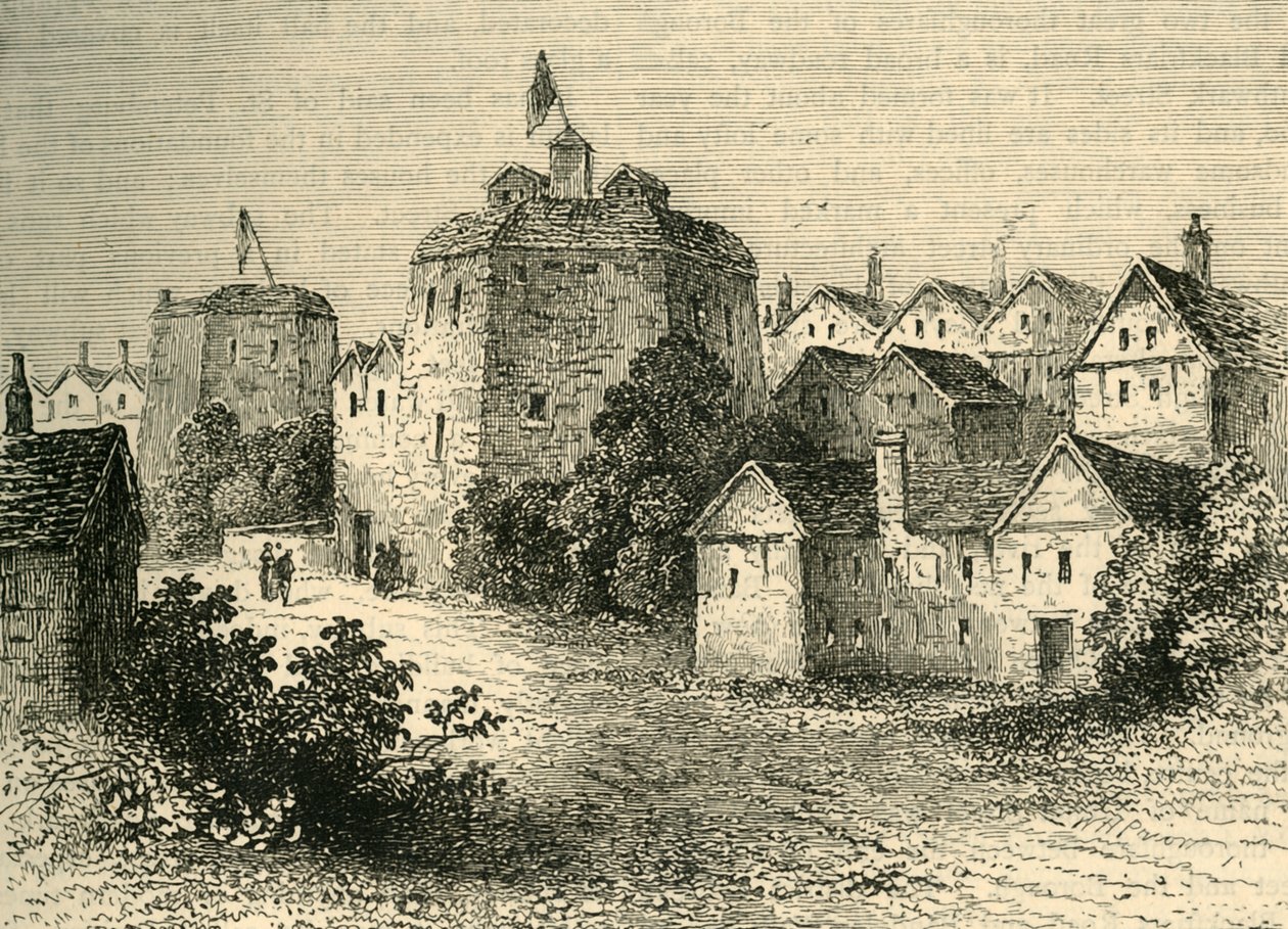 The Globe Theatre, Temp. Elizabeth, c1878. av Unbekannt