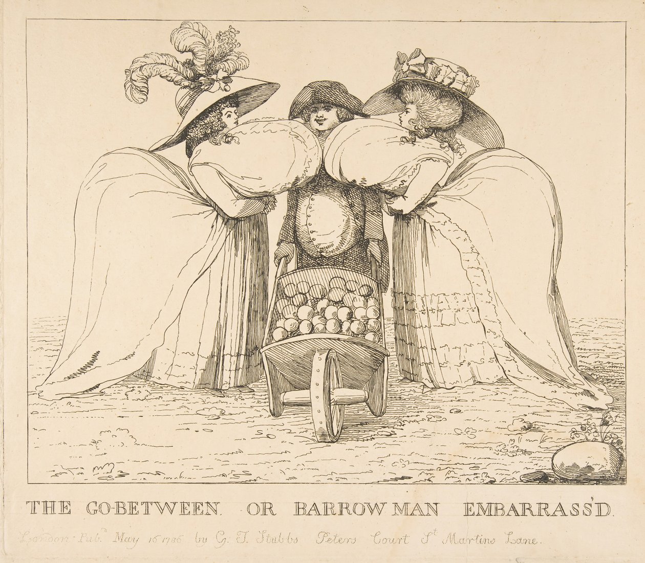The Go-Between eller Barrow Man Embarrassd, 15. mai 1786. av Unbekannt
