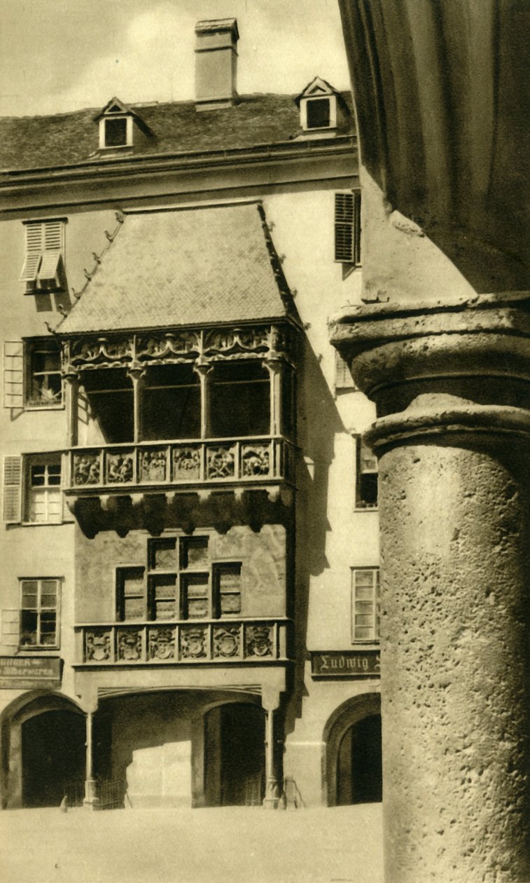 The Goldenes Dachl, Innsbruck, Tyrol, Østerrike, c1935. av Unbekannt