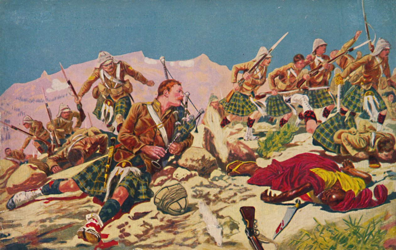Gordon Highlanders. Hvordan Piper Findlater vant V.C. i Dargai, 1897, 1939 av Unbekannt