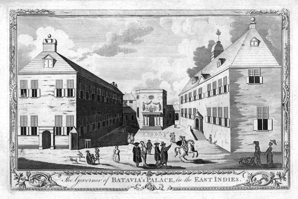 Guvernøren for Batavias-palasset, i Øst-India., c1750 av Unbekannt
