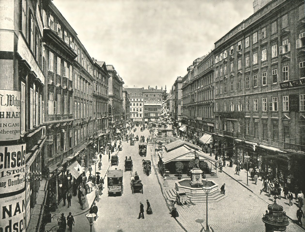 The Graben, Wien, Østerrike, 1895. av Unbekannt