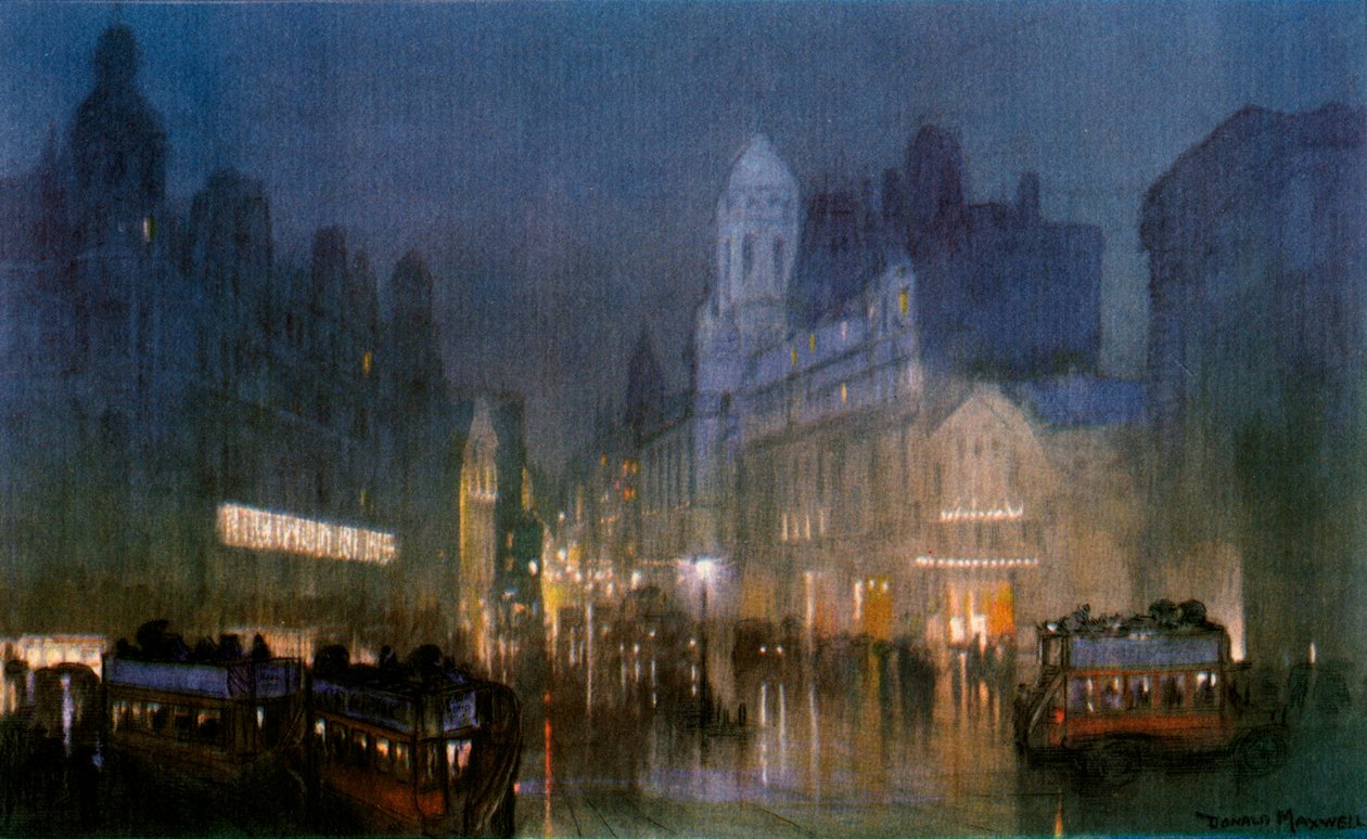 Canal Grande på Tottenham Court Road. c1900-1940 av Unbekannt