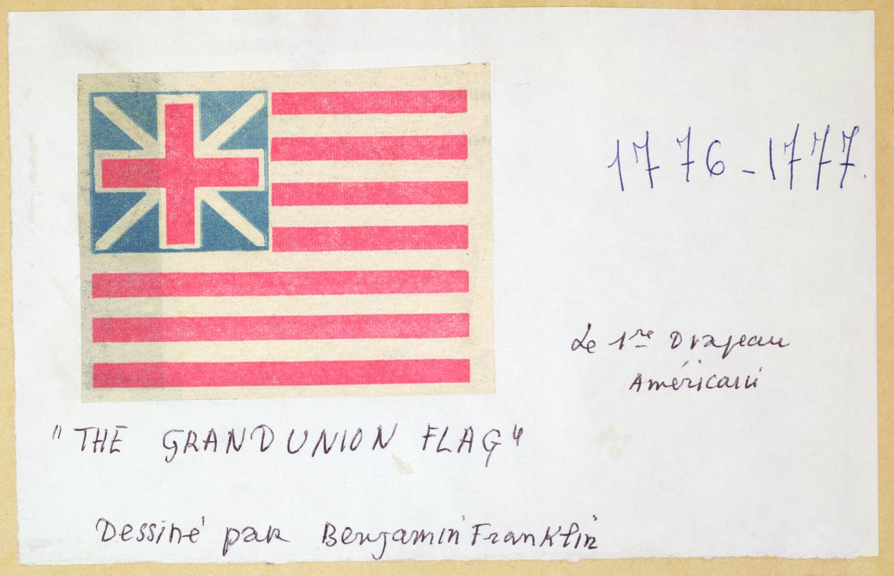 The Grand Union Flag (farget treblokktrykk) av Unbekannt