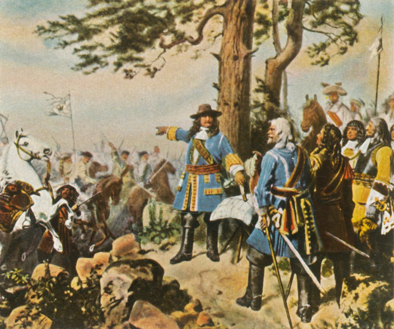 De store valgmennene før slaget ved Fehrbellin, 28. juni 1675, 1936. av Unbekannt