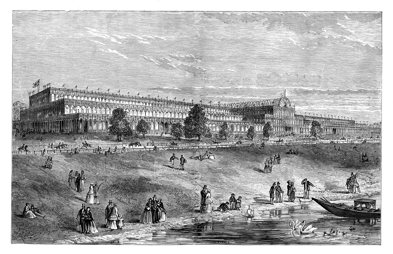 Den store utstillingen, Hyde Park, London, c1851, 1888. av Unbekannt