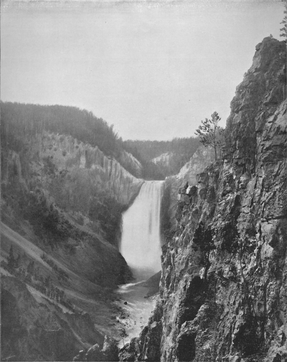 The Great Falls of the Yellowstone, 1800-tallet av Unbekannt