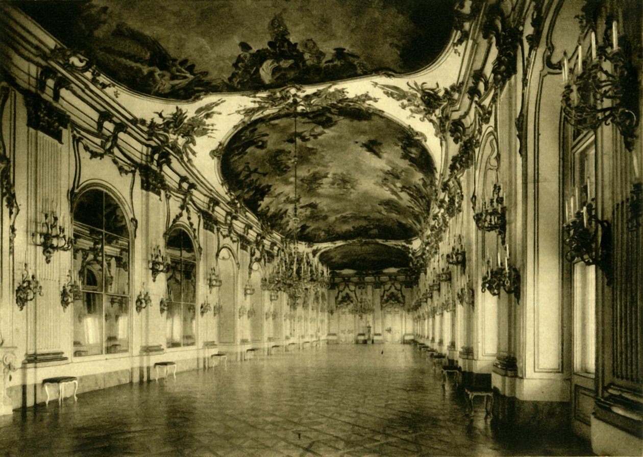 Det store galleriet, Schönbrunn-palasset, Wien, Østerrike, c1935. av Unbekannt