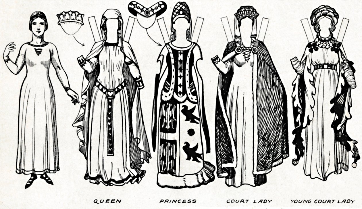 The Great Gallery of British Costume: Dress Worn In Edward The Thirds Reign, c1934 av Unbekannt