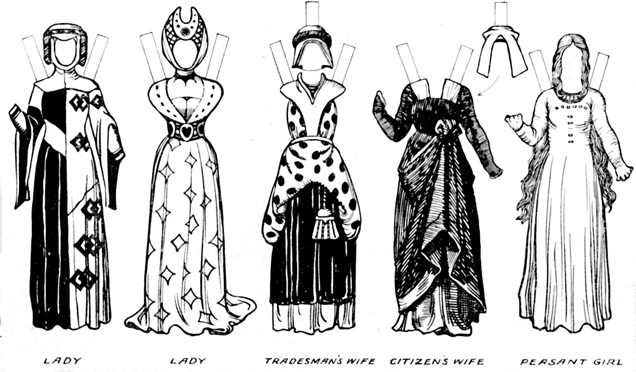 The Great Gallery of British Costume: Dress Worn In Edward The Thirds Reign, c1934 av Unbekannt