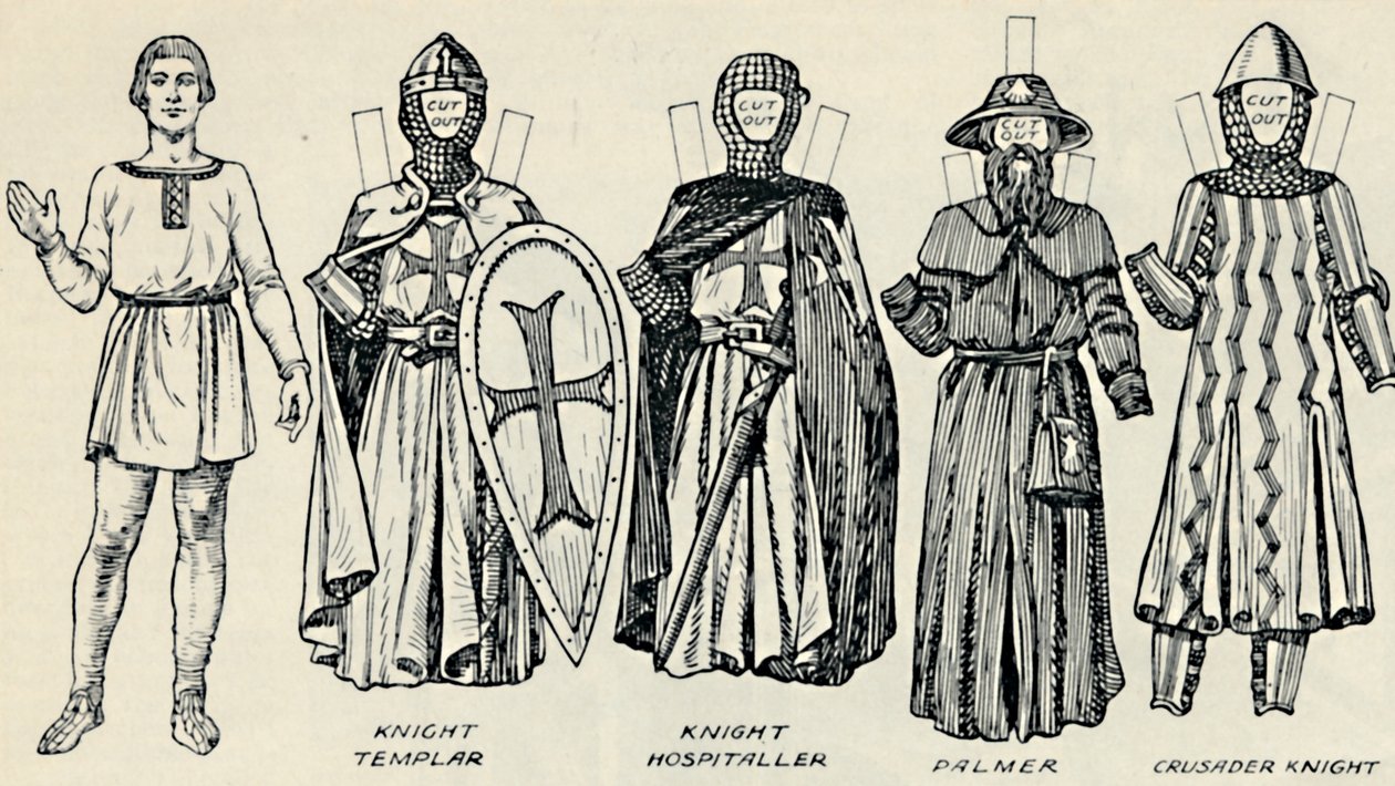 The Great Gallery of British Costume: Varied Dresses Worn in Norman Times, c1934 av Unbekannt