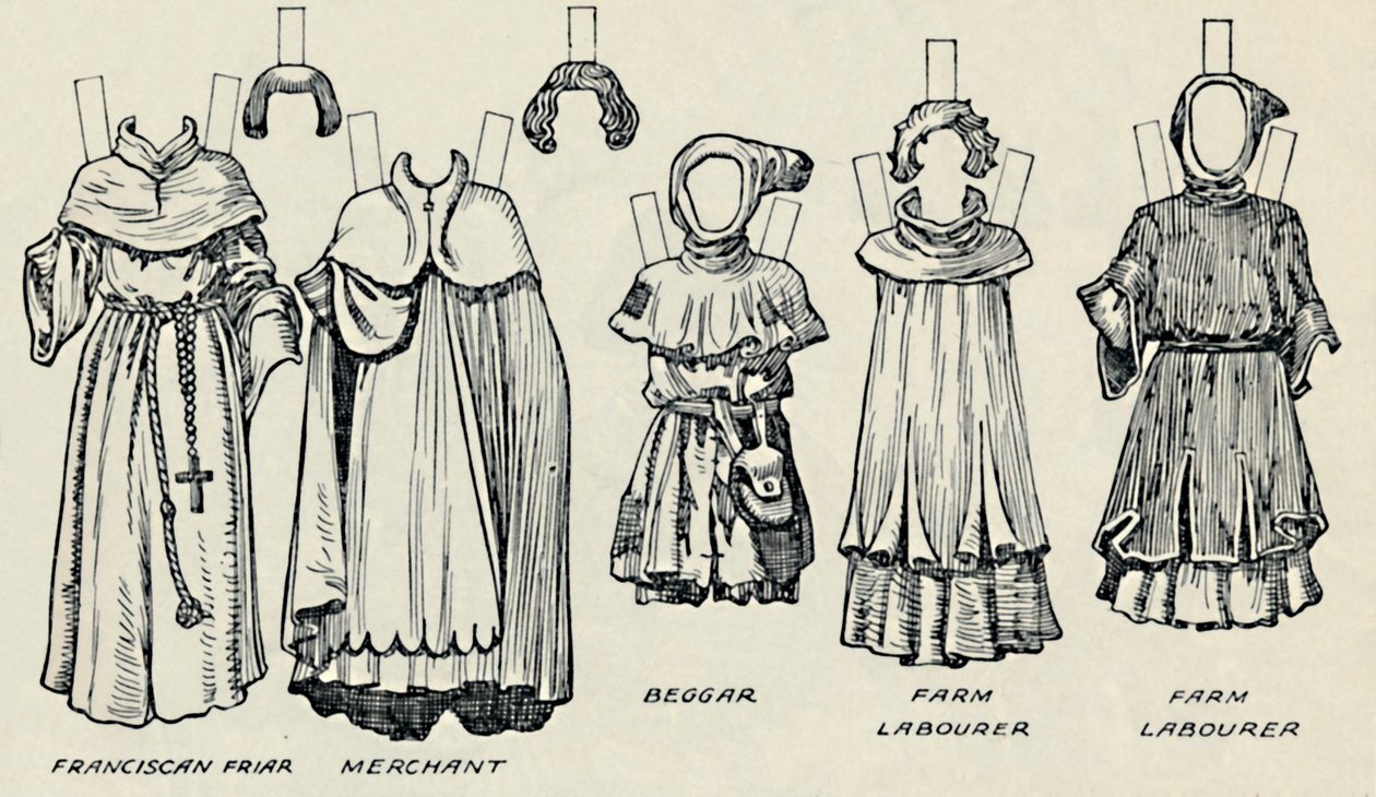 The Great Gallery of British Costume: Varied Dresses Worn in Norman Times, c1934 av Unbekannt
