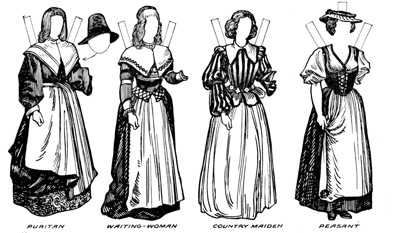 The Great Gallery of Historic Costume: Dresses Worn in James The Firsts Reign, c1934 av Unbekannt