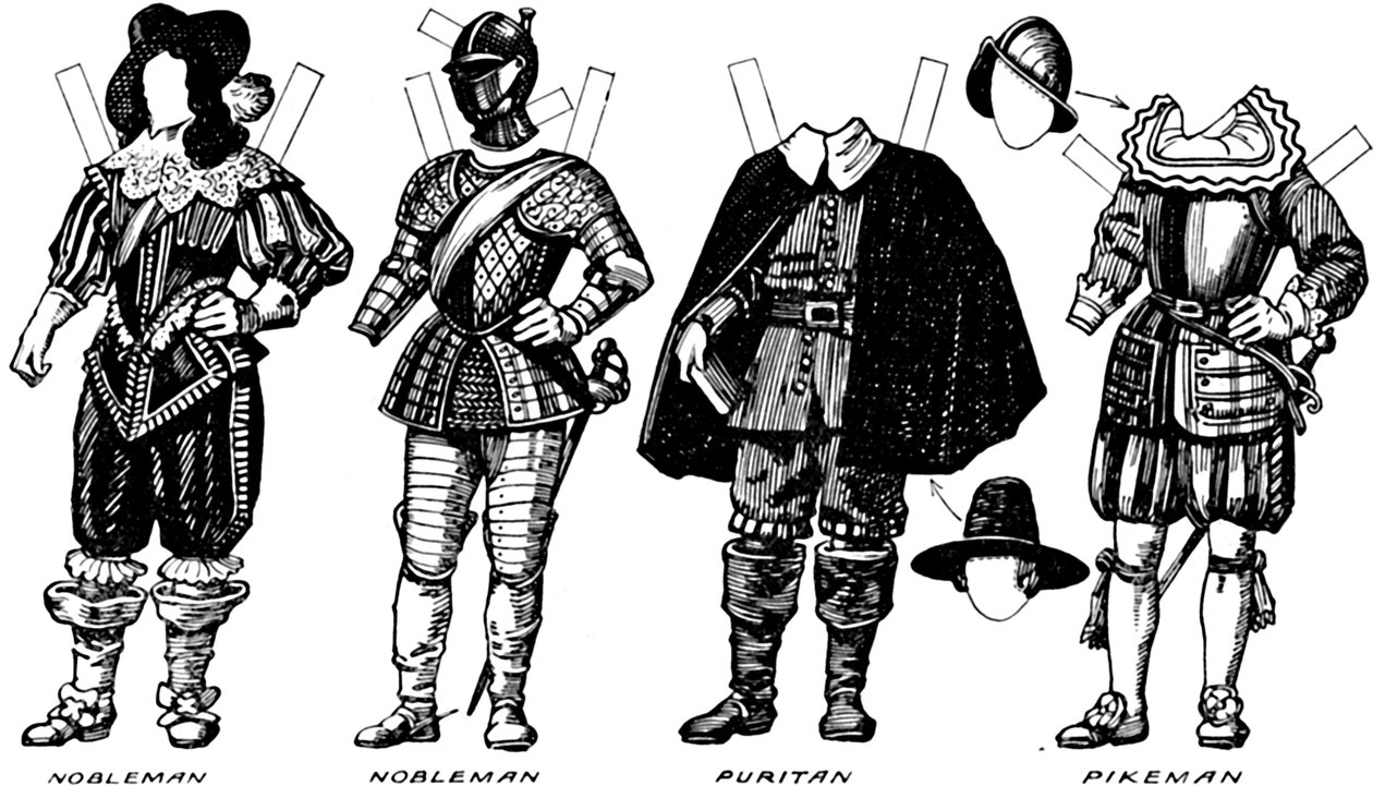 The Great Gallery of Historic Costume: Dresses Worn in James The Firsts Reign, c1934 av Unbekannt