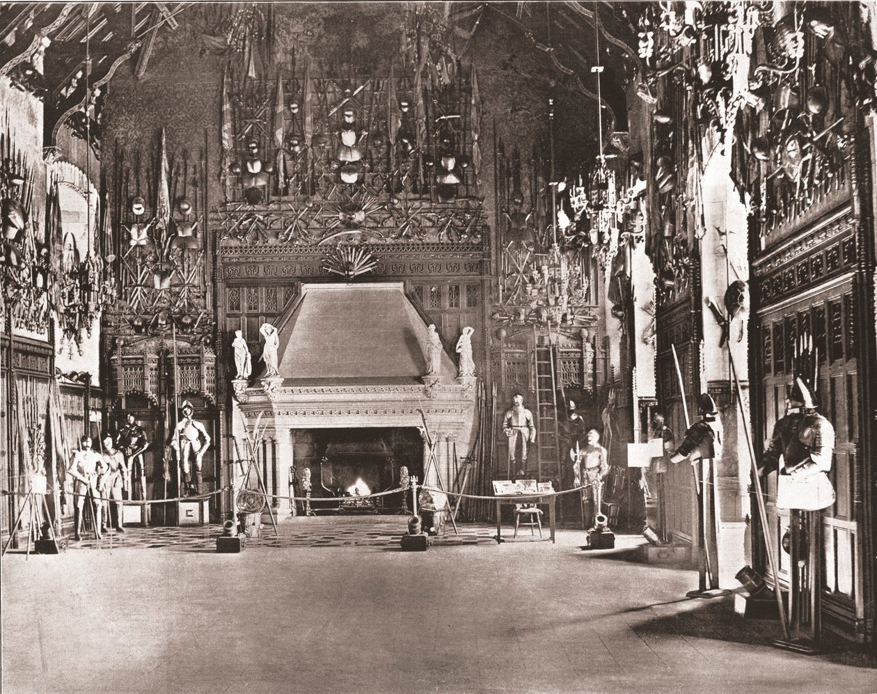 The Great Hall, Edinburgh Castle, Edinburgh, Skottland, 1894. av Unbekannt