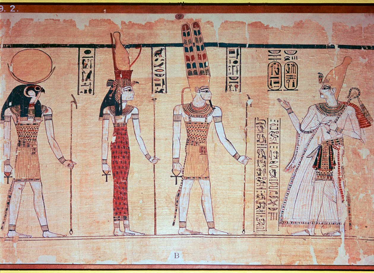 The Great Harris Papyrus, fra Theben, Egypt, regjeringen til Ramesses IV, c1200 f.Kr. av Unbekannt