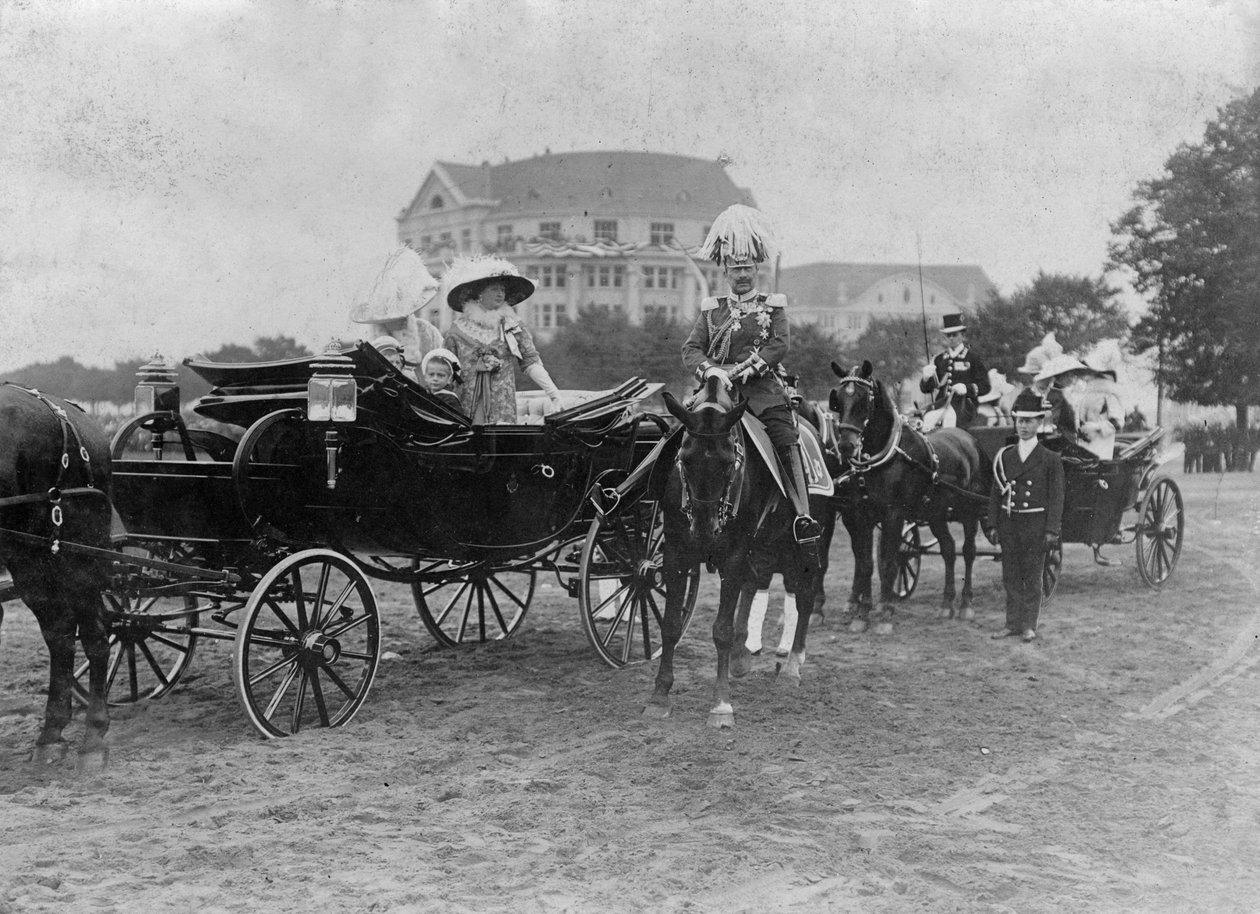 The Great Military Review på Tempelhofer Field, Berlin, Tyskland, tidlig på 1900-tallet av Unbekannt